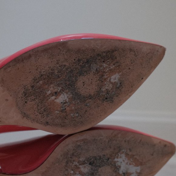 { Kate Spade Heels } Chunky Kitten Slingback Pink Heels - Picture 9 of 12